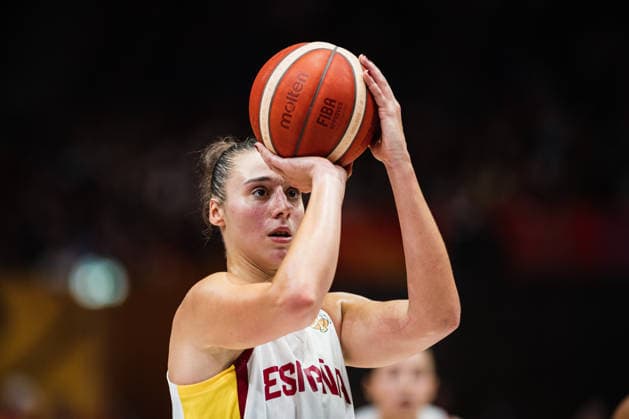 FIBA Women™s Basketball World Cup 2026: Spanien vs. Deutschland, 13.09.2026 Raquel Carrera (Spanien, 14); Basketball, FIBA Women™s Basketball World Cup 2026, Final Phase, Spiel um Platz 3: Spanien vs. Deutschland am 13.09.2026 in der Uber Arena, Berlin Copyright: xBEAUTIFULxSPORTS Tonhäuserx