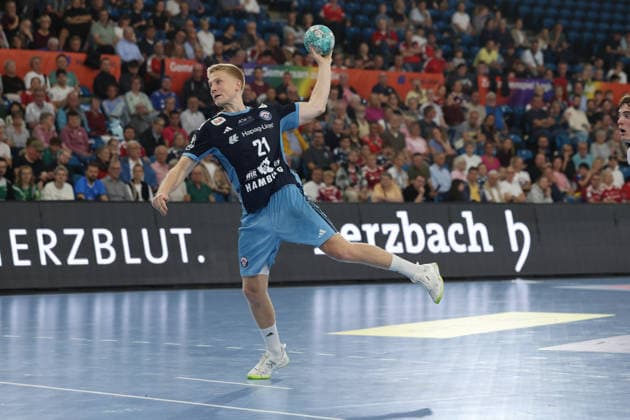 Handball I Herren I Saison 2026 2027 I Bundesliga I 4. Spieltag I Handball Club Hamburg - FRISCH AUF! Göppingen I 13.09.2026 Frederik Bo Andersen (21, Handball Club Hamburg) Hamburg Alsterdorfer Sporthalle Hamburg Deutschland Copyright: xLobeca RalfxHomburgx