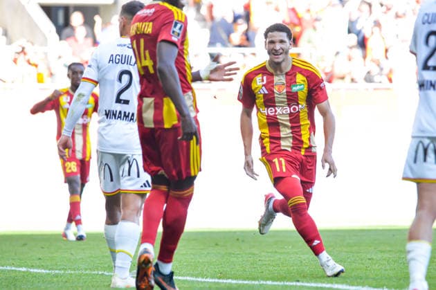 FOOTBALL : Le Mans FC vs RC Lens - Ligue 1 - JournÃ e 4- 13 09 2026 Joie des joueurs du Mans FC aprÃ s le but de Adil Bourabaa (Le Mans FC) Le MansFrance  Copyright: xBaptistexAutissierx