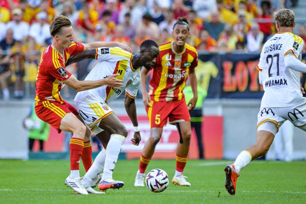 FOOTBALL : Le Mans FC vs RC Lens - Ligue 1 - JournÃ e 4- 13 09 2026 Jean Vercruysse (Le Mans FC) Abdallah Sima (RC Lens) Le MansFrance  Copyright: xBaptistexAutissierx
