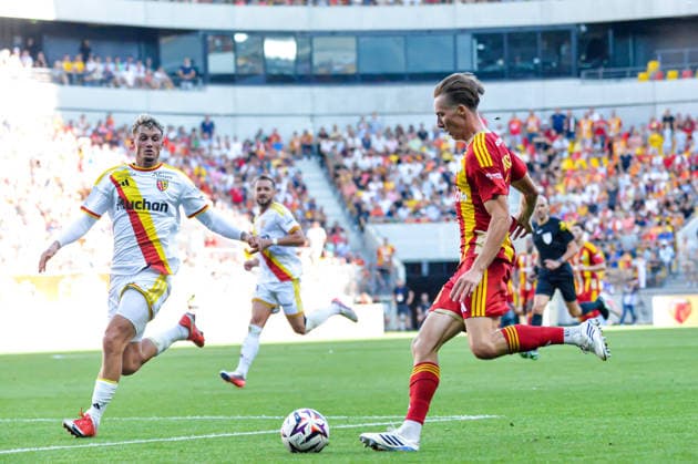 FOOTBALL : Le Mans FC vs RC Lens - Ligue 1 - JournÃ e 4- 13 09 2026 Jean Vercruysse (Le Mans FC) Michael Cuisance (RC Lens) Le MansFrance  Copyright: xBaptistexAutissierx
