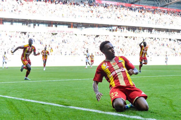 FOOTBALL : Le Mans FC vs RC Lens - Ligue 1 - JournÃ e 4- 13 09 2026 Joie des joueurs du Mans FC aprÃ s le but de Lucas Calodat (Le Mans FC) Le MansFrance  Copyright: xBaptistexAutissierx
