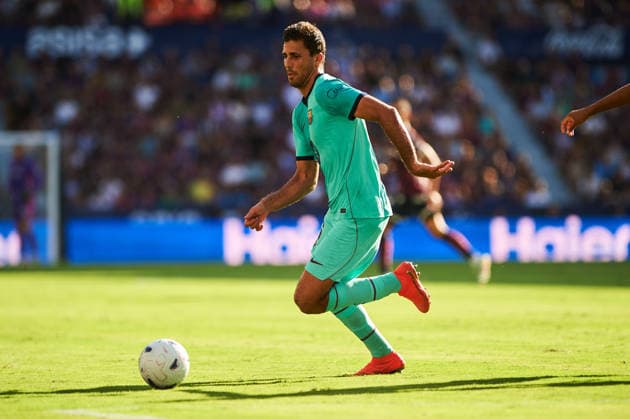 Rodrigo Hernandez FC Barcelona, Barca during the LaLiga EA Sports match between Levante UD and FC Barcelona at Estadi Ciutat de Valencia on September 13, 2026 in Valencia, Spain. -
