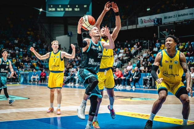 13.09.2026, xhfmx, Basketball Netto BBL Pokal, Skyliners Frankfurt - Sience City Jena Thomas Klepeisz (Skyliners Frankfurt, 22) Frankfurt