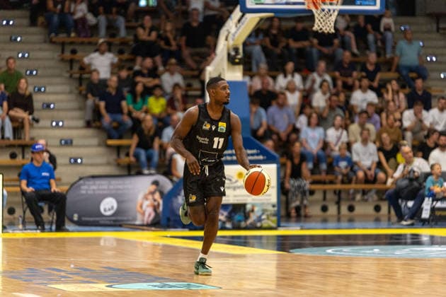 Darius Perry (MHP Riesen Ludwigsburg, 11) im Fokus. Kreisbau Kirchheim Knights vs MHP Riesen Ludwigsburg, Basketball,Netto BBL Pokal, Pokalspiel, Saison 2026 2027, 13.09.2026, Kreisbau Kirchheim Knights vs MHP Riesen Ludwigsburg, Basketball,Netto BBL Pokal, Pokalspiel, Saison 2026 2027, 13.09.2026 Goeppingen Copyright: xEibner-Pressefoto DavidexDixGiovannix EP_DGI