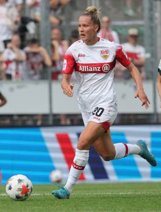 Stuttgart , Google Pixel Frauen-Bundesliga VfB Stuttgart vs VfL Wolfsburg , Jana Beuschlein ( VfB )