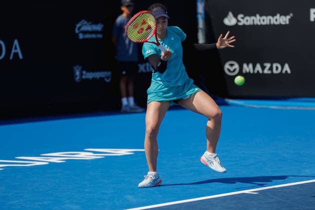 WTA, Tennis Damen GUADALAJARA OPEN 2026 WTA GUADALAJARA OPEN 2026 NADIIA KICHENOK VS NAO HIBINO 13092026 GUADALAJARA, JALISCO. Action photo of Nao Hibino of Japan, during a qualifying match of the WTA Guadalajara Open 2026, held at the Centro Panamericano de Tenis of Guadalajara, Jalisco, Mexico. Foto de Nao Hinbino de Japon, durante juego de qualy del WTA Guadalajara Open 2026 celebrado en el Centro Panamericano de Tenis de Guadalajara, Jalisco, Mexico PHOTO BY IMAGENSHOP AGENCIA FOTOGRAFICA GUADALAJARA JALISCO MEXICO Copyright: xJorgexReyesx