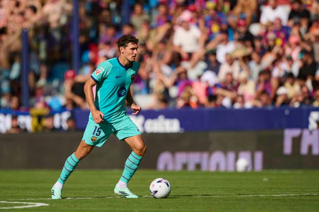 Levante UD v FC Barcelona, Barca - LaLiga EA Sports 2026 27 VALENCIA, SPAIN - SEPTEMBER 13: Andreas Christensen of FC Barcelona in action during the LaLiga EA Sports 2026 27 match between Levante UD and FC Barcelona at Estadi Ciutat de Valencia on September 13, 2026, in Valencia, Spain. (Photo by Francisco Macia Photo Players Images Magara Press) Valencia Estadi Ciutat de Valencia Spain Copyright: xFranciscoxMaciax