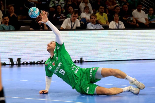 13.09.2026, GER Deutschland, Handball, 1.Bundesliga, 27.08.2026, Saison 2026 2027, Berlin, Fuechse Berlin vs Gummersbach Mathias Gidsel ( Fuechse Berlin 19 ) nordphoto GmbH Engler Berlin Max-Schmeling-Halle Berlin Deutschland Copyright: xNordphotox xEnglerx