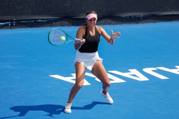 WTA, Tennis Damen GUADALAJARA OPEN 2026 WTA GUADALAJARA OPEN 2026 CAROLE MONNET VS KATRINA SCOTT 13092026 GUADALAJARA, JALISCO. Action photo of Katrina Scott of the United States, during a qualifying match of the WTA Guadalajara Open 2026, held at the Centro Panamericano de Tenis of Guadalajara, Jalisco, Mexico. Foto de accion de Katrina Scott de Estados Unidos, durante juego de qualy del WTA Guadalajara Open 2026 celebrado en el Centro Panamericano de Tenis de Guadalajara, Jalisco, Mexico PHOTO BY IMAGENSHOP AGENCIA FOTOGRAFICA GUADALAJARA JALISCO MEXICO Copyright: xJorgexReyesx