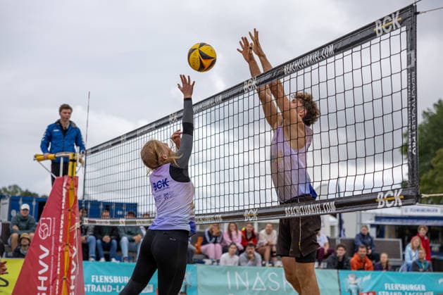 13.09.2026 Beachvolleyball 1. Beachclub Kiel e.V. Deutsche Mixed Meisterschaften Lena Pilz (li.), Justus Odebrecht Kiel Beachanlage Nordmarksportfeld Schleswig Holstein Deutschland