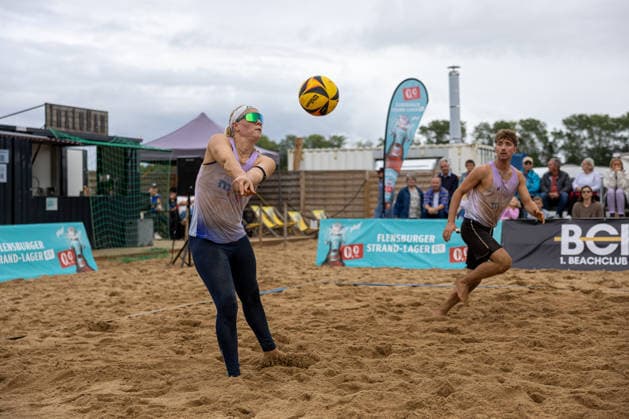 13.09.2026 Beachvolleyball 1. Beachclub Kiel e.V. Deutsche Mixed Meisterschaften Anna Behlen (li.), Justus Odebrecht Kiel Beachanlage Nordmarksportfeld Schleswig Holstein Deutschland