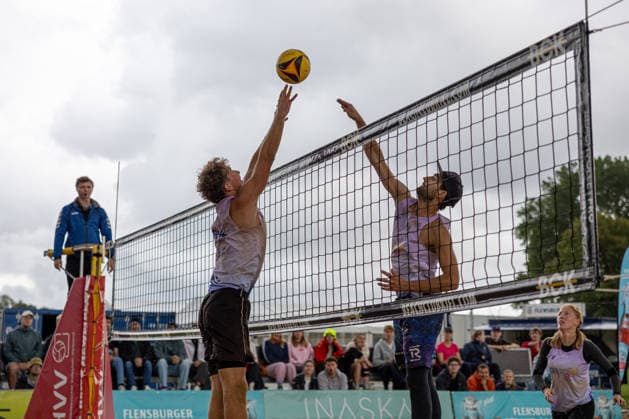 13.09.2026 Beachvolleyball 1. Beachclub Kiel e.V. Deutsche Mixed Meisterschaften Justus Odebrecht (li.), Kai Pilz Kiel Beachanlage Nordmarksportfeld Schleswig Holstein Deutschland