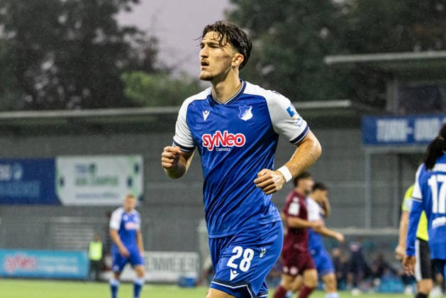Deutschland: TSG Hoffenheim II vs Fortuna Köln, 3. Liga, Saison 2026 27, Dietmar-Hopp-Stadion (Sinsheim): Florian Micheler, (TSG Hoffenheim II, 28) Portraitfoto, Portrait, Einzelaufnahme, Porträt Sinsheim Dietmar-Hopp-Stadion Baden Württemberg Deutschland Copyright: xBenedictxChristx
