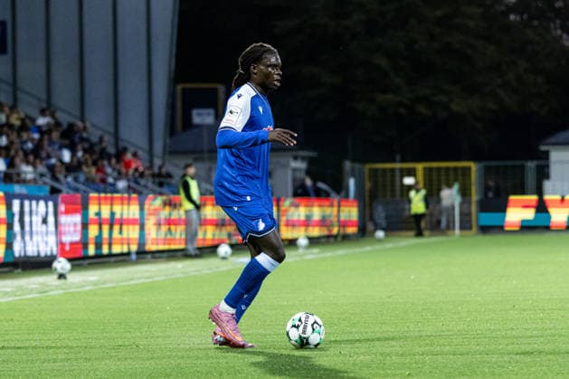 Deutschland: TSG Hoffenheim II vs Fortuna Köln, 3. Liga, Saison 2026 27, Dietmar-Hopp-Stadion (Sinsheim): Blessing Makanda, (TSG Hoffenheim II, 17) am Ball Sinsheim Dietmar-Hopp-Stadion Baden Württemberg Deutschland Copyright: xBenedictxChristx