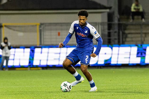 Deutschland: TSG Hoffenheim II vs Fortuna Köln, 3. Liga, Saison 2026 27, Dietmar-Hopp-Stadion (Sinsheim): Natnael Abraha, (TSG Hoffenheim II, 2) am Ball Sinsheim Dietmar-Hopp-Stadion Baden Württemberg Deutschland Copyright: xBenedictxChristx