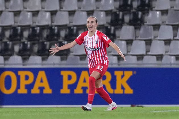 Emma Memminger (SC Freiburg, 32) Torjubel, Emotionen, Jubel, Torerfolg, Abschluss, Treffer , Deutschland, Fussball, GooglePixel Frauen-Bundesliga, 4.Spieltag, 2026 2027, SC Freiburg vs. 1. FSV Mainz 05, 13.09.2026, Dreisamstadion, Freiburg Freiburg Dreisamstadion Baden-Wuerttemberg Deutschland Copyright: xArnexAmbergx