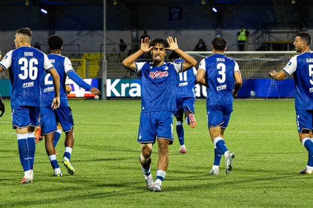 Deutschland: TSG Hoffenheim II vs Fortuna Köln, 3. Liga, Saison 2026 27, Dietmar-Hopp-Stadion (Sinsheim): Jubel von Yasin Zor, (TSG Hoffenheim II, 10) nach seinem Tor Sinsheim Dietmar-Hopp-Stadion Baden Württemberg Deutschland Copyright: xBenedictxChristx