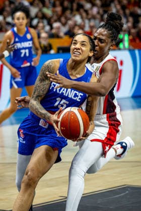 Basketball Berlin 13.09.2026 FIBA Women™s Basketball World Cup Germany 2026 Finale Final Vereinigte Staaten von Amerika (USA) - Frankreich (FRA) WILLIAMS Gabby (Frankreich, No.15)