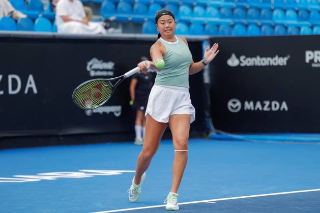 WTA, Tennis Damen GUADALAJARA OPEN 2026 WTA GUADALAJARA OPEN 2026 IRYNA SHYMANOVICH VS LEA MA 13092026 GUADALAJARA, JALISCO. Action photo of Lea Ma of the United States during a qualifying match of the WTA Guadalajara Open 2026, held at the Centro Panamericano de Tenis of Guadalajara, Jalisco, Mexico. Foto de Lea Ma de Estados Unidos, durante juego de qualy del WTA Guadalajara Open 2026 celebrado en el Centro Panamericano de Tenis de Guadalajara, Jalisco, Mexico PHOTO BY IMAGENSHOP AGENCIA FOTOGRAFICA GUADALAJARA JALISCO MEXICO Copyright: xJorgexReyesx