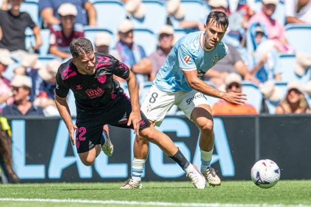RECORD DATE NOT STATED ESP: LaLiga EA Sports RC Celta Vigo v Malaga CF Dani Lorenzo of Malaga and Miguel Roman of celta during LaLiga EA Sports match between RC Celta Vigo v Malaga CF played at Abanca Balaidos Stadium, Vigo, Pontevedra, on September 13 2026 in Spain Spain Soccer Copyright: xAgenciaxLOFx