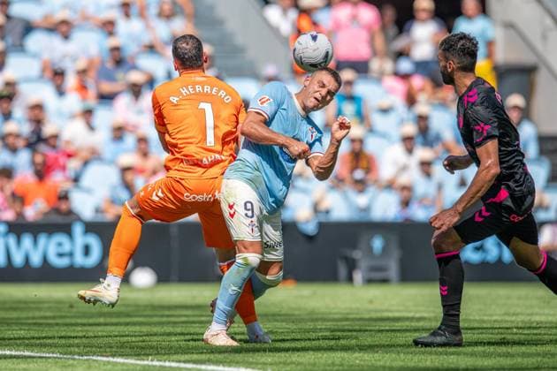 RECORD DATE NOT STATED ESP: LaLiga EA Sports RC Celta Vigo v Malaga CF Alfonso Herrero of Malaga and Ferran Jutgla of Celta during LaLiga EA Sports match between RC Celta Vigo v Malaga CF played at Abanca Balaidos Stadium, Vigo, Pontevedra, on September 13 2026 in Spain Spain Soccer Copyright: xAgenciaxLOFx