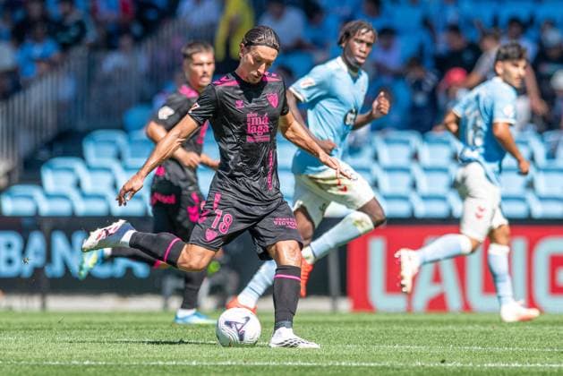 RECORD DATE NOT STATED ESP: LaLiga EA Sports RC Celta Vigo v Malaga CF Pablo Martinez of Malaga during LaLiga EA Sports match between RC Celta Vigo v Malaga CF played at Abanca Balaidos Stadium, Vigo, Pontevedra, on September 13 2026 in Spain Spain Soccer Copyright: xAgenciaxLOFx