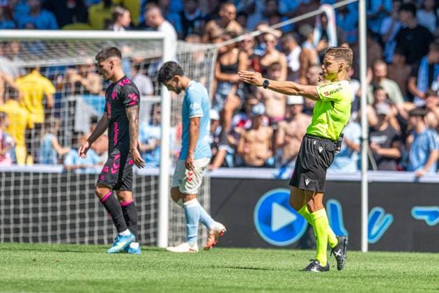 RECORD DATE NOT STATED ESP: LaLiga EA Sports RC Celta Vigo v Malaga CF referee during LaLiga EA Sports match between RC Celta Vigo v Malaga CF played at Abanca Balaidos Stadium, Vigo, Pontevedra, on September 13 2026 in Spain Spain Soccer Copyright: xAgenciaxLOFx
