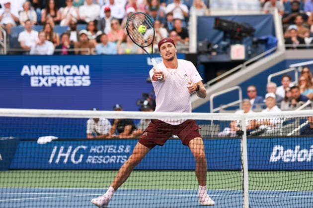 US Open tennis tournament - Day 15 Alexander Zverev of Germany in action against Ben Shelton of the US during the Men s Singles Final of the US Open Tennis Championships in Flushing Meadows, New York, USA, 13 September 2026. FLUSHING MEADOWS NEW YORK United States  Copyright: xCRISTOBALxHERRERA-ULASHKEVICHx
