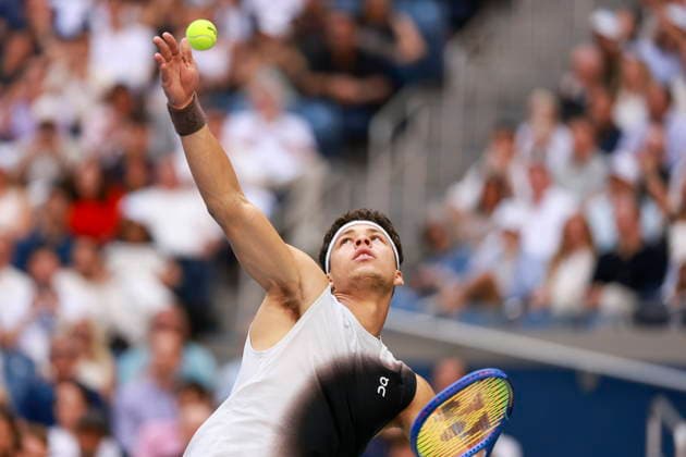 US Open tennis tournament - Day 15 Ben Shelton of the US in action against Alexander Zverev of Germany during the Men s Singles Final of the US Open Tennis Championships in Flushing Meadows, New York, USA, 13 September 2026. FLUSHING MEADOWS NEW YORK United States  Copyright: xCRISTOBALxHERRERA-ULASHKEVICHx