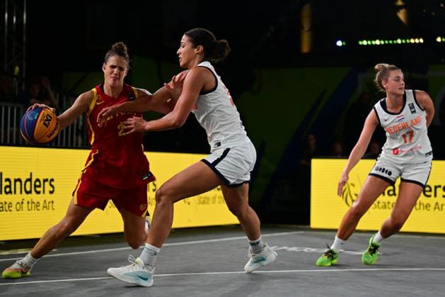 Lutje Schipholt a final game of 3x3 basketball between Netherlands and Spain, the final of the women s FIBA 3x3 Europe Cup, on Sunday 13 September 2026 in Antwerp. DIRKxWAEM  x186254852x