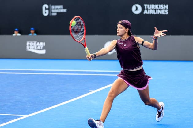 WTA, Tennis Damen GUADALAJARA OPEN 2026 WTA GUADALAJARA OPEN 2026 PEYTON STEARNS VS EMILIANA ARANGO 13092026 GUADALAJARA, JALISCO. Action photo of Emiliana Arango of Colombia, during a qualifying match of the WTA Guadalajara Open 2026, held at the Centro Panamericano de Tenis of Guadalajara, Jalisco, Mexico. Foto de Emiliana Arango de Colombia, durante juego de qualy del WTA Guadalajara Open 2026 celebrado en el Centro Panamericano de Tenis de Guadalajara, Jalisco, Mexico PHOTO BY IMAGENSHOP AGENCIA FOTOGRAFICA GUADALAJARA JALISCO MEXICO Copyright: xJorgexReyesx
