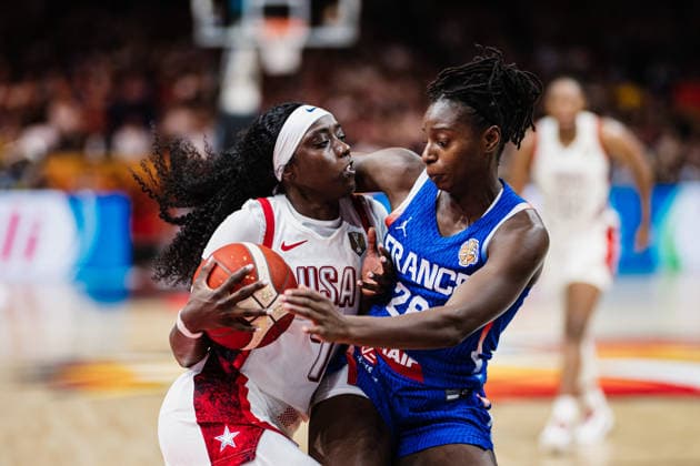 FIBA Women™s Basketball World Cup 2026: USA vs. Frankreich, 13.09.2026 Kahleah Copper (USA, 7), Migna Toure (Frankreich, 28); Basketball, FIBA Women™s Basketball World Cup 2026, Final Phase, Finale, USA vs. Frankreich am 13.09.2026 in der Uber Arena, Berlin Copyright: xBEAUTIFULxSPORTS Tonhäuserx