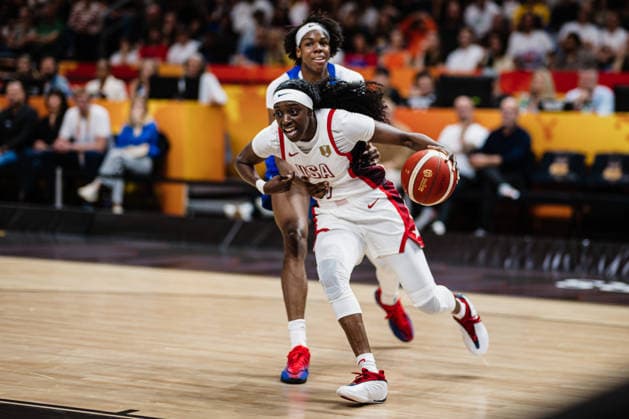 FIBA Women™s Basketball World Cup 2026: USA vs. Frankreich, 13.09.2026 Kahleah Copper (USA, 7), Dominique Malonga (Frankreich, 14); Basketball, FIBA Women™s Basketball World Cup 2026, Final Phase, Finale, USA vs. Frankreich am 13.09.2026 in der Uber Arena, Berlin Copyright: xBEAUTIFULxSPORTS Tonhäuserx