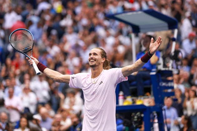 US Open tennis tournament - Day 15 Alexander Zverev of Germany reacts to winning against Ben Shelton of the US during the Men s Singles Finals of the US Open Tennis Championships at the USTA Billie Jean King National Tennis Center in Flushing Meadows, New York, USA, 13 September 2026. FLUSHING MEADOWS NEW YORK United States  Copyright: xCRISTOBALxHERRERA-ULASHKEVICHx