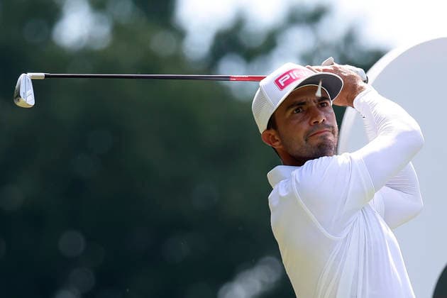 FRANKLIN, TN - SEPTEMBER 13: Alvaro Ortiz of Mexico hits his tee shot on No. 4 during the final round of the Simmons Bank Open for the Snedeker Foundation, September 13, 2026 at Vanderbilt Legends Club in Franklin, Tennessee. (Photo by Matthew Maxey Icon Sportswire) GOLF: SEP 13 Korn Ferry Tour Simmons Bank Open EDITORIAL USE ONLY Icon260913016