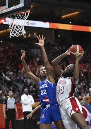 France v USA - FIBA Women s Basketball World Cup 2026 BERLIN, GERMANY - SEPTEMBER 13: Aliyah Boston (14) of USA in action during the FIBA Women s Basketball World Cup 2026 final between France and United States at Uber Arena in Berlin, Germany, on September 13, 2026. Halil Sagirkaya Anadolu Berlin Germany. Editorial use only. Please get in touch for any other usage.  Copyright: x2026xAnadoluxHalilxSagirkayax