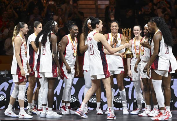 France v USA - FIBA Women s Basketball World Cup 2026 BERLIN, GERMANY - SEPTEMBER 13: USA team celebrates victory after winning the FIBA Women s Basketball World Cup 2026 final against France at Uber Arena in Berlin, Germany, on September 13, 2026. Halil Sagirkaya Anadolu Berlin Germany. Editorial use only. Please get in touch for any other usage.  Copyright: x2026xAnadoluxHalilxSagirkayax