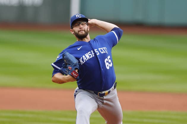 Kansas City Royals pitcher Noah Cameron delivers during the first inning against the Boston Red Sox at Fenway Park in Boston, Massachusetts on Sunday, September 13, 2026.  BOP20260913a CJxGUNTHER