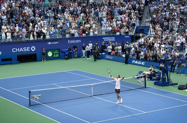 US Open tennis tournament - Day 15 Alexander Zverev (C) of Germany celebrates his victory against Ben Shelton of USA during the Men s Singles Final of the US Open Tennis Championships in Flushing Meadows, New York, USA, 13 September 2026. FLUSHING MEADOWS NEW YORK United States  Copyright: xOLGAxFEDOROVAx