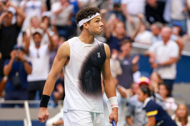 US Open tennis tournament - Day 15 Ben Shelton of the US reacts during a game against Alexander Zverev of Germany during the Men s Singles Finals of the US Open Tennis Championships at the USTA Billie Jean King National Tennis Center in Flushing Meadows, New York, USA, 13 September 2026. FLUSHING MEADOWS NEW YORK United States  Copyright: xCRISTOBALxHERRERA-ULASHKEVICHx