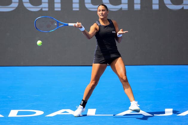 WTA, Tennis Damen GUADALAJARA OPEN 2026 WTA GUADALAJARA OPEN 2026 PANNA UDVARDY VS LOIS BOISSON 13092026 GUADALAJARA, JALISCO. Action photo of Panna Udvardy of Hungary, during a qualifying match of the WTA Guadalajara Open 2026, held at the Centro Panamericano de Tenis of Guadalajara, Jalisco, Mexico. Foto de accion de Panna Udvardy de Hungria, durante juego de qualy del WTA Guadalajara Open 2026 celebrado en el Centro Panamericano de Tenis de Guadalajara, Jalisco, Mexico PHOTO BY IMAGENSHOP AGENCIA FOTOGRAFICA GUADALAJARA JALISCO MEXICO Copyright: xJorgexReyesx