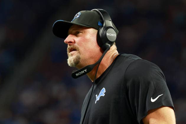 New Orleans vs Detroit Lions DETROIT,MICHIGAN-SEPTEMBER 13: Head coach Dan Campbell of the Detroit Lions looks onto the field during the an NFL, American Football Herren, USA football game between the New Orleans Saints and the Detroit Lions in Detroit, Michigan USA, on Sunday, September 13, 2026 Detroit Michigan United States  Copyright: xAmyxLemusx originalFilename:lemus-neworlea260913_npODP.jpg