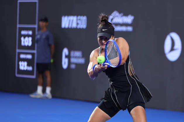 WTA, Tennis Damen GUADALAJARA OPEN 2026 WTA GUADALAJARA OPEN 2026 CRISTINA BUCSA VS BIANCA ANDREESU 13092026 GUADALAJARA, JALISCO. Action photo of Bianca Andrescu of Canada, during a qualifying match of the WTA Guadalajara Open 2026, held at the Centro Panamericano de Tenis of Guadalajara, Jalisco, Mexico. Foto de Bianca Andrescu de Canada durante juego de qualy del WTA Guadalajara Open 2026 celebrado en el Centro Panamericano de Tenis de Guadalajara, Jalisco, Mexico PHOTO BY IMAGENSHOP AGENCIA FOTOGRAFICA GUADALAJARA JALISCO MEXICO Copyright: xIMAGENSHOPxAGENCIAxFOTOGRAFICAx