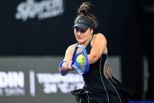 WTA, Tennis Damen GUADALAJARA OPEN 2026 WTA GUADALAJARA OPEN 2026 CRISTINA BUCSA VS BIANCA ANDREESU 13092026 GUADALAJARA, JALISCO. Action photo of Bianca Andreescu of Canada, during a qualifying match of the WTA Guadalajara Open 2026, held at the Centro Panamericano de Tenis of Guadalajara, Jalisco, Mexico. Foto de Bianca Andreescu de Canada, durante juego de qualy del WTA Guadalajara Open 2026 celebrado en el Centro Panamericano de Tenis de Guadalajara, Jalisco, Mexico PHOTO BY IMAGENSHOP AGENCIA FOTOGRAFICA GUADALAJARA JALISCO MEXICO Copyright: xIMAGENSHOPxAGENCIAxFOTOGRAFICAx