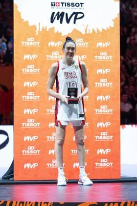 (260914) -- BERLIN, Sept. 14, 2026 -- Breanna Stewart of the United States is named the MVP after the final match between the United States and France at the FIBA Women s Basketball World Cup 2026 in Berlin, Germany, Sept. 13, 2026. ) (SP)GERMANY-BERLIN-BASKETBALL-WOMEN S WORLD CUP-FINAL-USA VS FRA ZhangxHaofu 