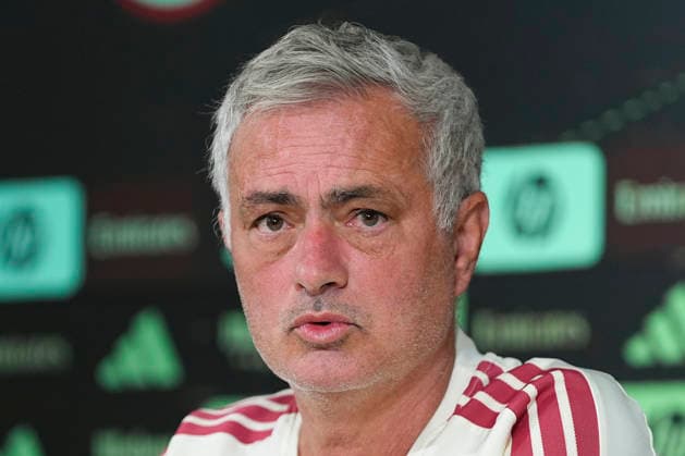 September 14, 2026, Valdebebas, Madrid, Spain: Jose Mourinho, head coach of Real Madrid, attends his press conference, PK, Pressekonferenz during the training day of Real Madrid ahead the Spanish League, LaLiga EA Sports, football match against Elche CF at Ciudad Deportiva Real Madrid on September 14, 2026, in Valdebebas, Madrid, Spain. Real Madrid Training And Press Conference - Laliga Ea Sports  - ZUMAa181 20260914_zaa_a181_003 Copyright: xDennisxAgyemanx
