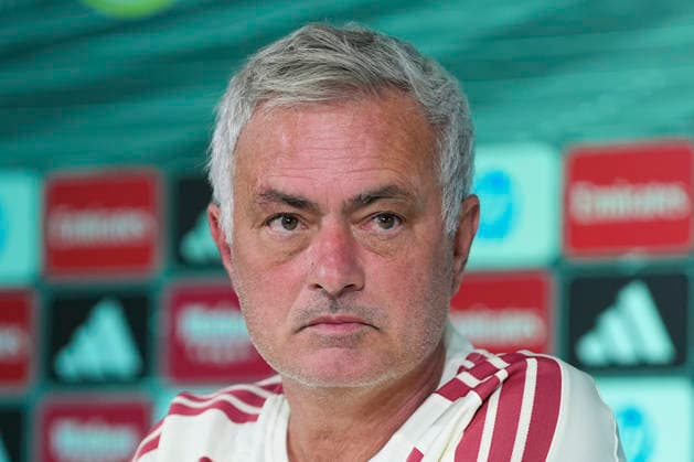 September 14, 2026, Valdebebas, Madrid, Spain: Jose Mourinho, head coach of Real Madrid, attends his press conference, PK, Pressekonferenz during the training day of Real Madrid ahead the Spanish League, LaLiga EA Sports, football match against Elche CF at Ciudad Deportiva Real Madrid on September 14, 2026, in Valdebebas, Madrid, Spain. Real Madrid Training And Press Conference - Laliga Ea Sports  - ZUMAa181 20260914_zaa_a181_009 Copyright: xDennisxAgyemanx