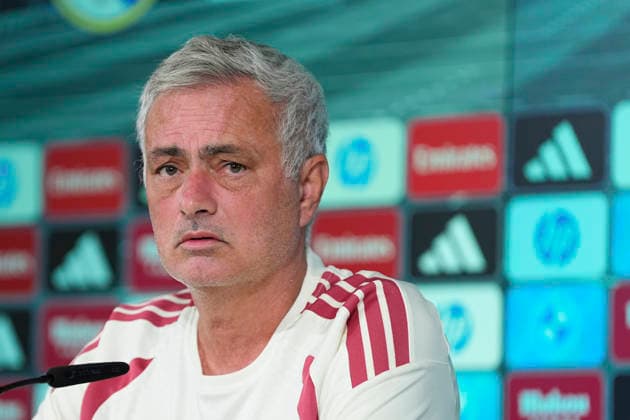 September 14, 2026, Valdebebas, Madrid, Spain: Jose Mourinho, head coach of Real Madrid, attends his press conference, PK, Pressekonferenz during the training day of Real Madrid ahead the Spanish League, LaLiga EA Sports, football match against Elche CF at Ciudad Deportiva Real Madrid on September 14, 2026, in Valdebebas, Madrid, Spain. Real Madrid Training And Press Conference - Laliga Ea Sports  - ZUMAa181 20260914_zaa_a181_019 Copyright: xDennisxAgyemanx