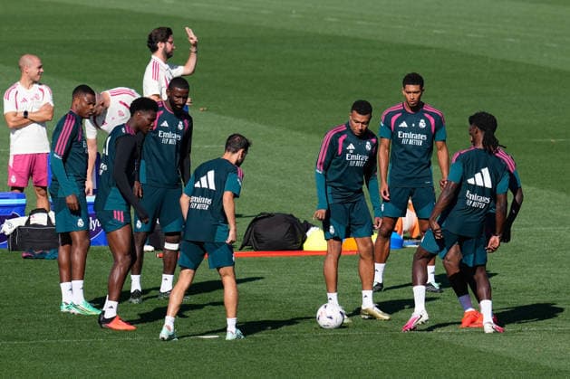 September 14, 2026, Valdebebas, Madrid, Spain: Kylian Mbappe during the training day of Real Madrid ahead the Spanish League, LaLiga EA Sports, football match against Elche CF at Ciudad Deportiva Real Madrid on September 14, 2026, in Valdebebas, Madrid, Spain. Real Madrid Training And press conference, PK, Pressekonferenz - Laliga Ea Sports  - ZUMAa181 20260914_zaa_a181_030 Copyright: xDennisxAgyemanx